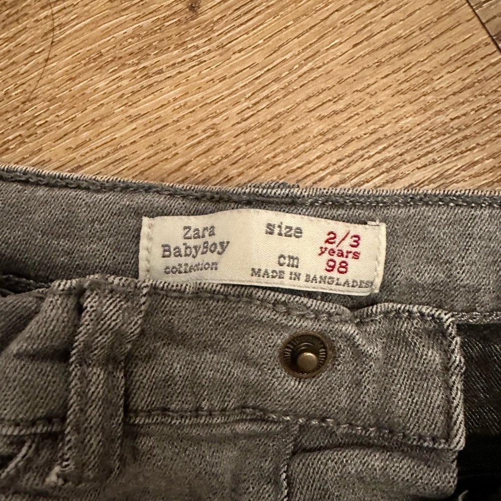Zara Baby Boy's Size 2-3 Years Gray Skinny Jeans - Picture 4 of 7